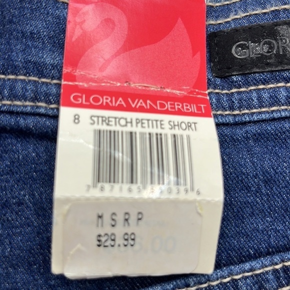 Vintage Gloria Vanderbilt Stretch Petite Short Size 8P - Picture 15 of 16